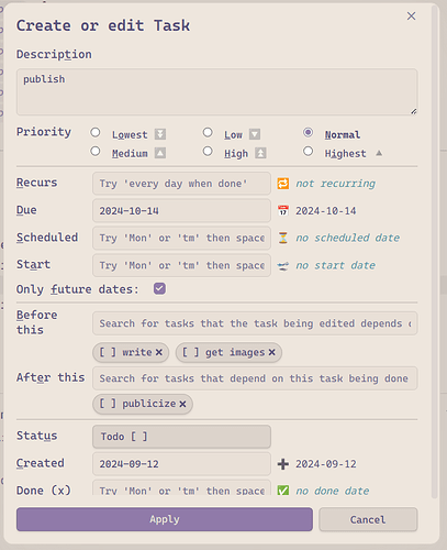 Create or edit Task for "publish" with "write" and "get images" in the Before This field and "publicize" in the After This field