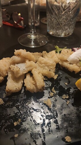 calamari (half eaten)