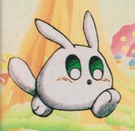 Boxart Yakopoo, with big eyes, a nose, and no mouth